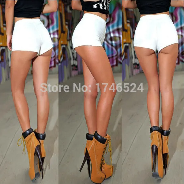 2015 Summer New Fashion AA Style Womens Sexy Skinny Thin High Waist Shorts Denim Shorts Jeans Side Zipper Short Women Clothing