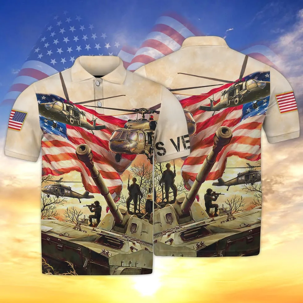 3D All Over Print Hawaiian Shirt Us Veteran Pattern, Gift For Veteran Dad, American Veteran Zip Up Hoodie Pull Over