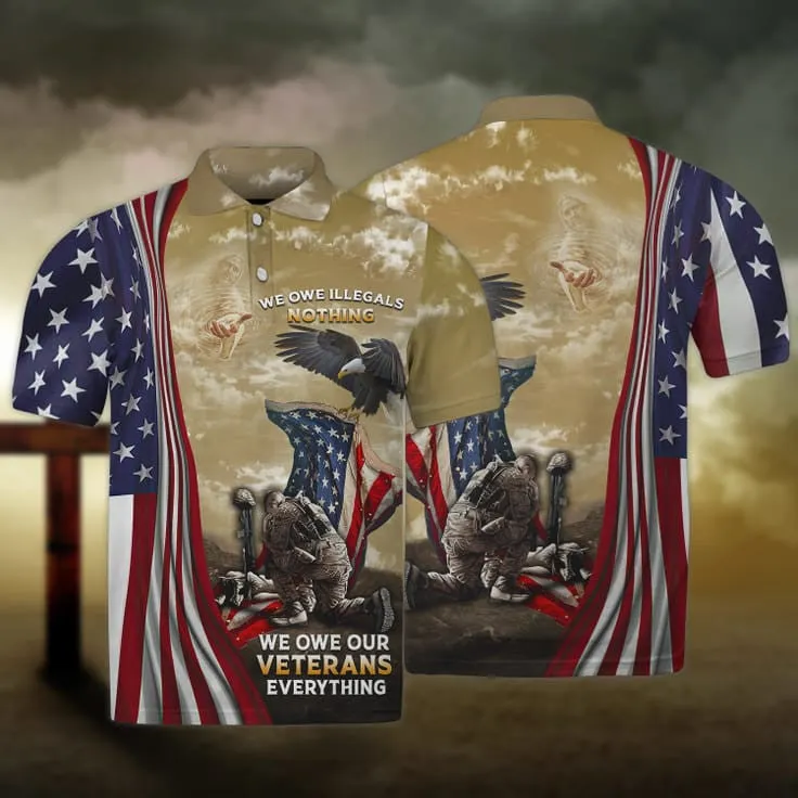 3D Veteran Shirt Men, We Owe Our Veterans Everything, Veteran Hoodie