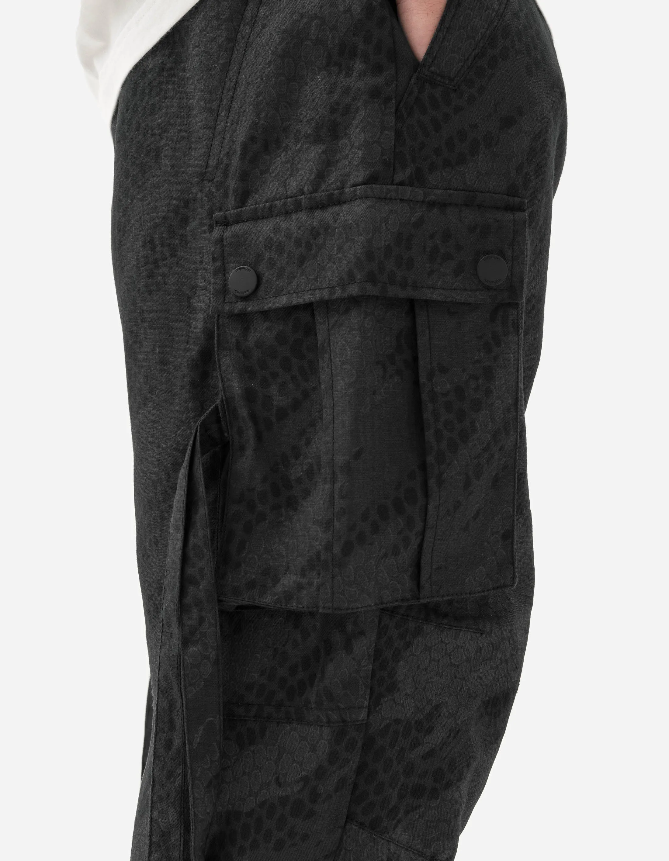 5066 Camo Hemp Cargo Track Pants Subdued Night