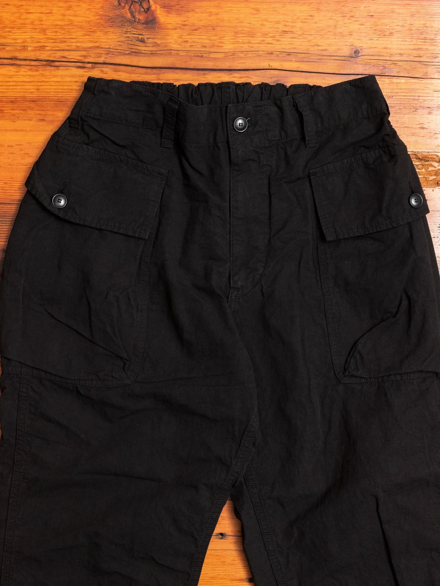 9/10 Hemp Military Pants in Black