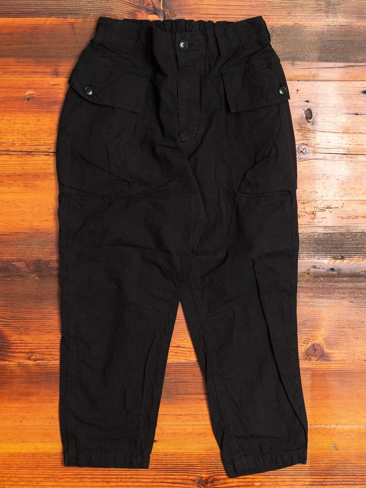 9/10 Hemp Military Pants in Black