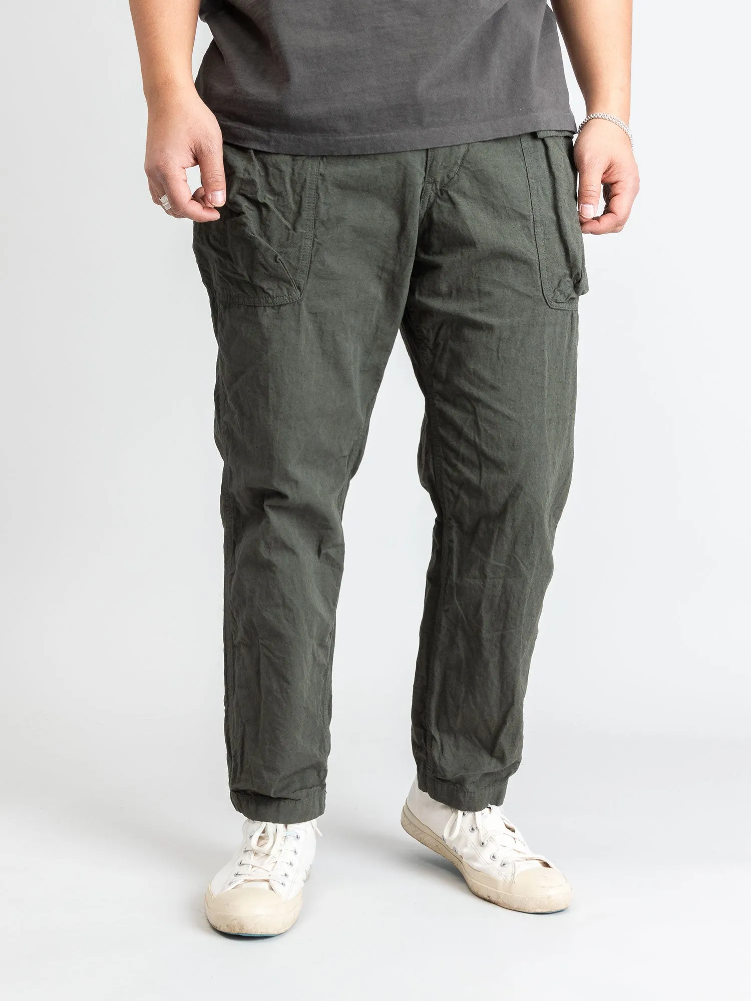 9/10 Hemp Military Pants in Khaki