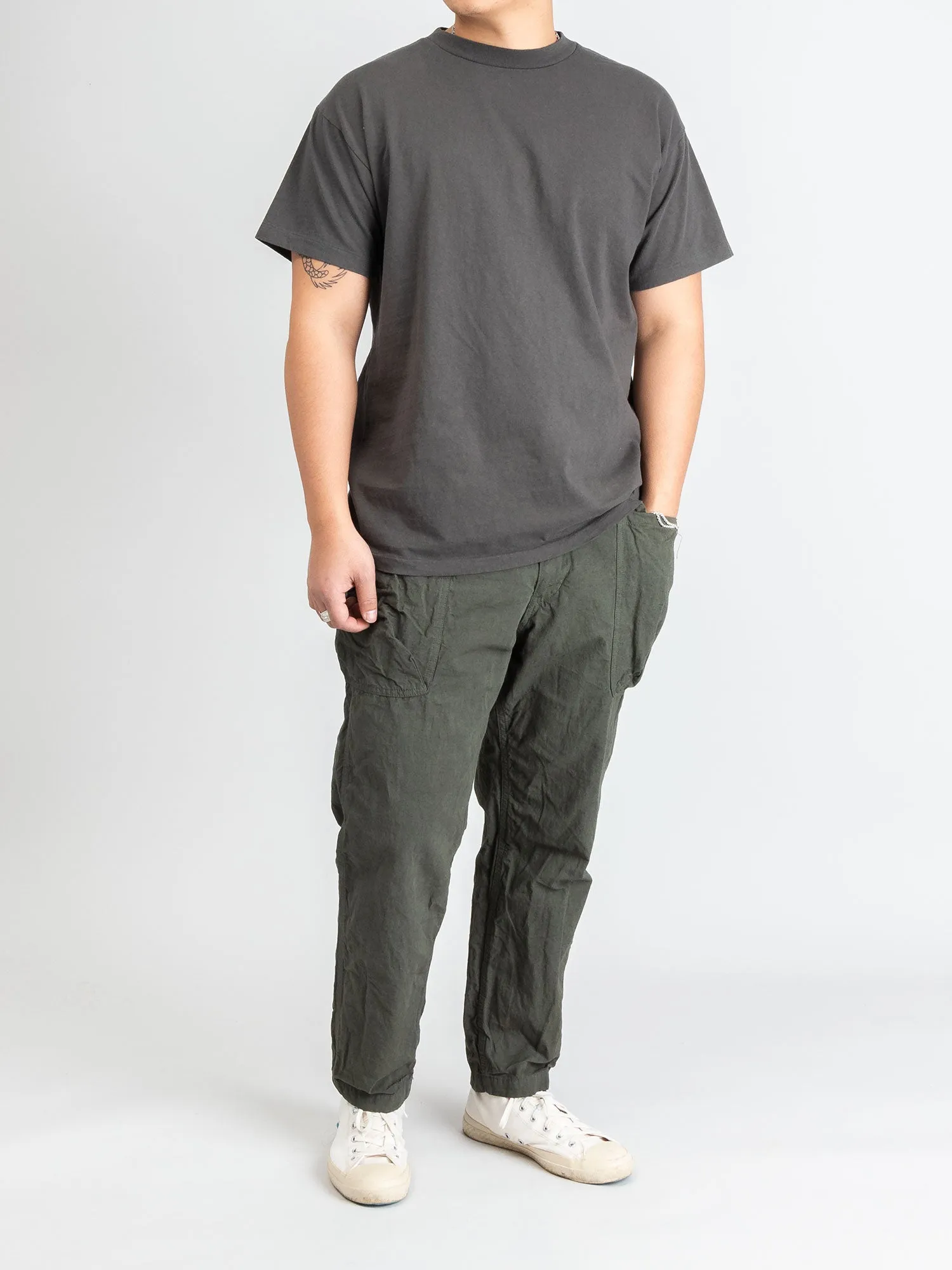 9/10 Hemp Military Pants in Khaki