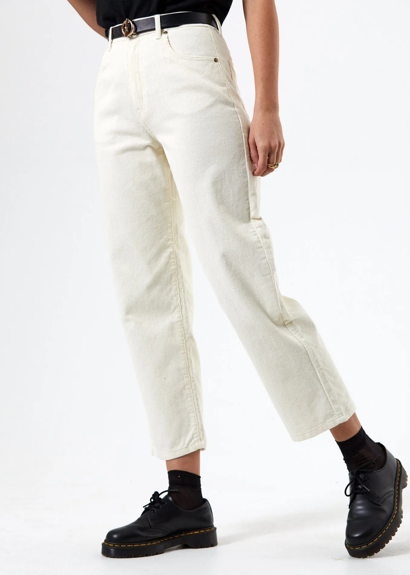 Afends Womens Shelby - 11 Wale Corduroy High Waist Wide Leg Pant