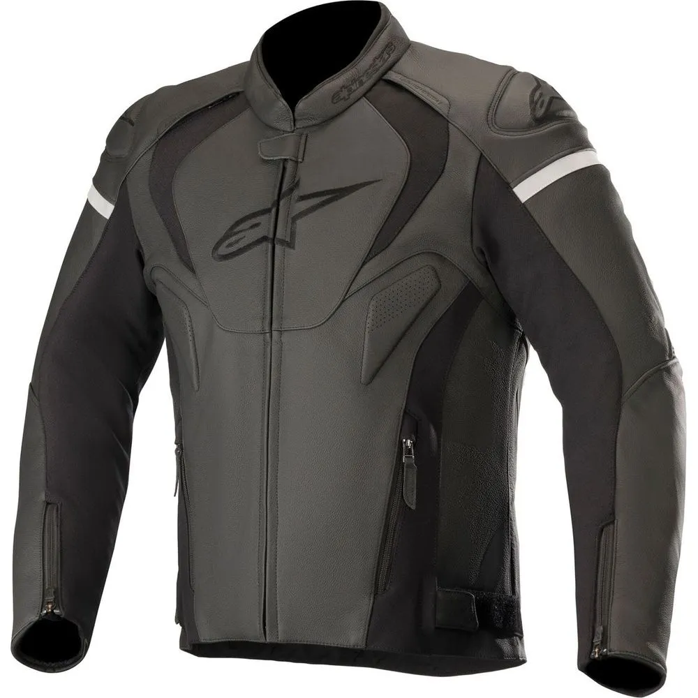 Alpinestars Jaws V3 Leather Jacket Black / Black