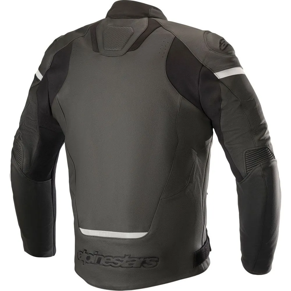 Alpinestars Jaws V3 Leather Jacket Black / Black