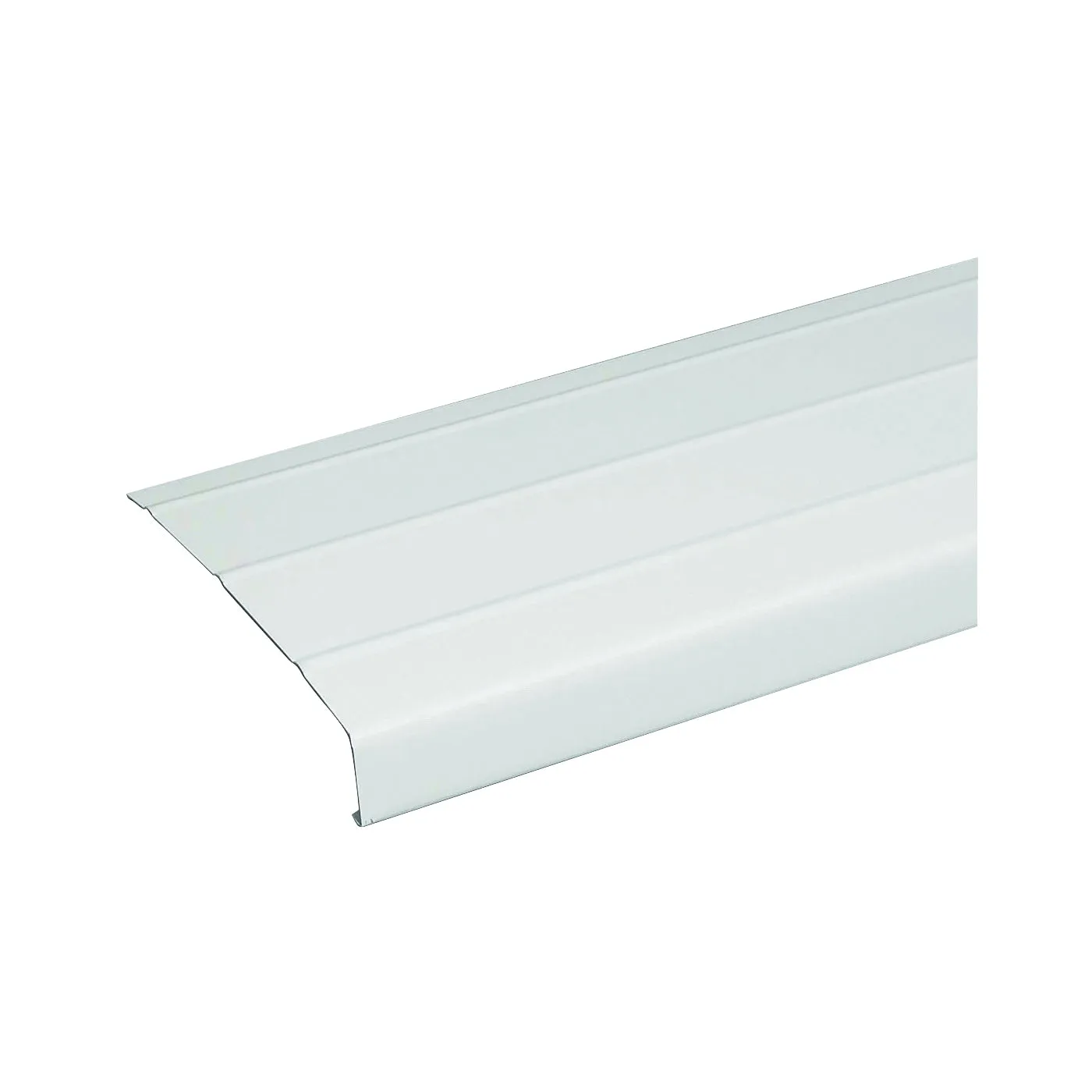 Amerimax 77103 Fascia Trim, 12 ft L, 6 in W, 0.018 Gauge, Aluminum, White, Enamel