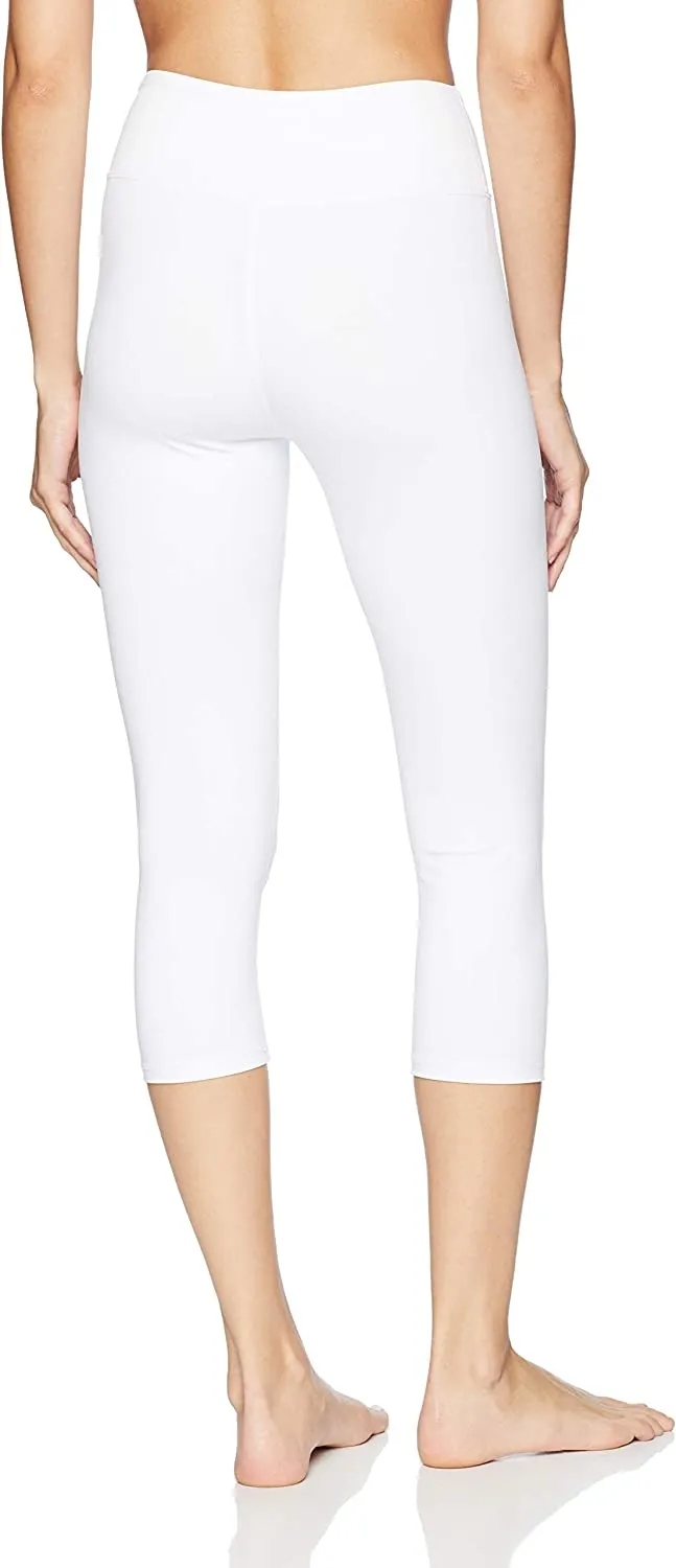 Amy Fashion - Capri Legging Inner Pocket Non See-Through Fabric Leggings