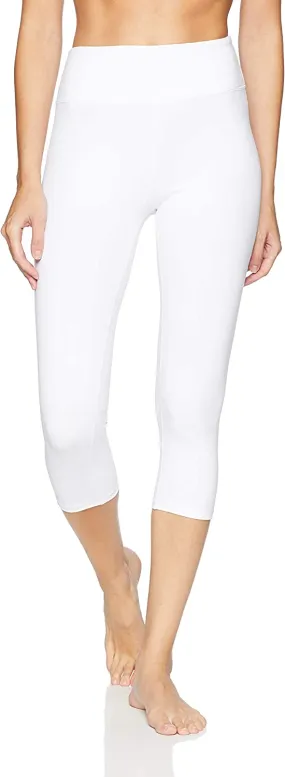 Amy Fashion - Capri Legging Inner Pocket Non See-Through Fabric Leggings