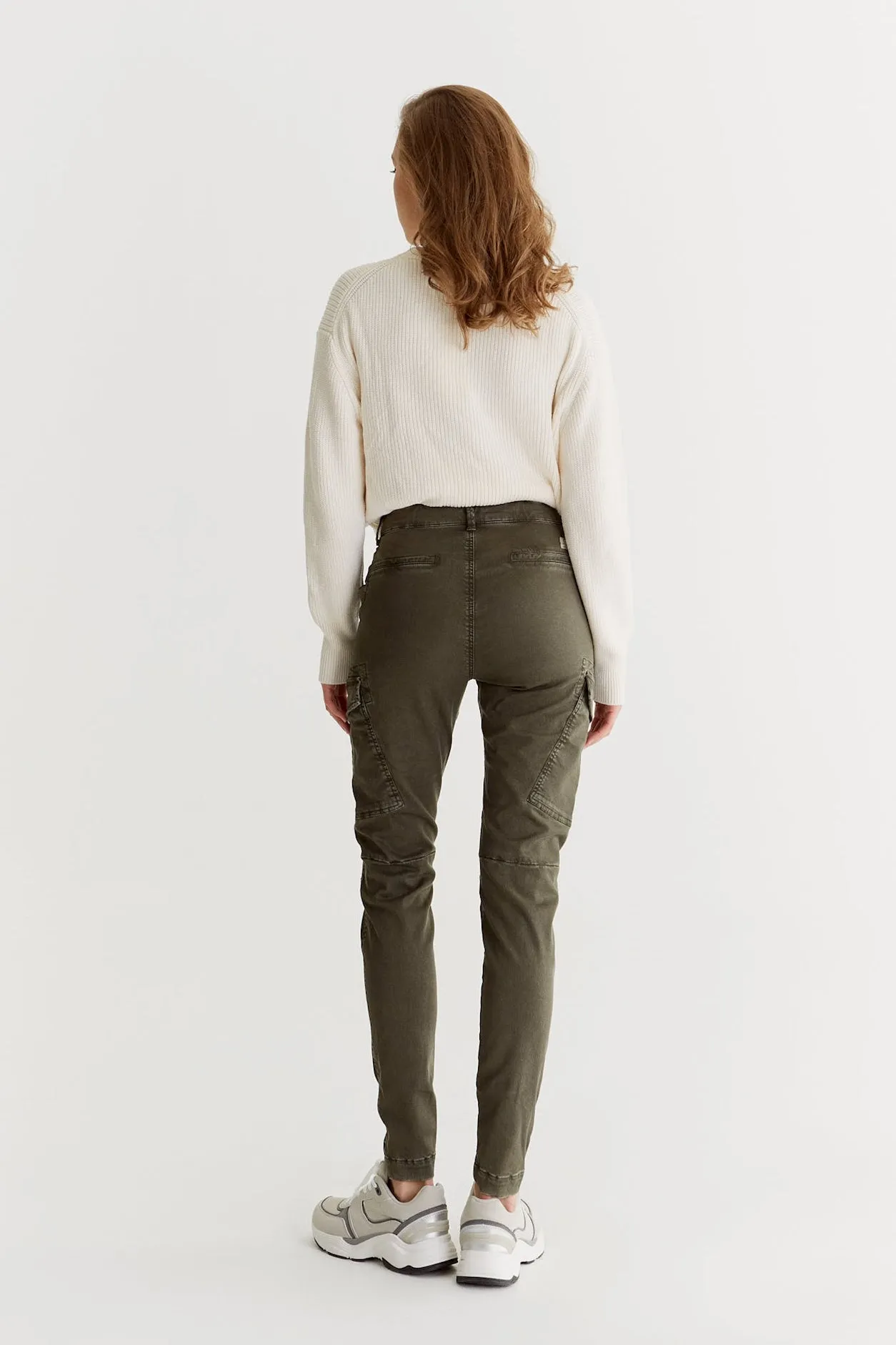 Angel High Waist Cargo Pants Winter Khaki