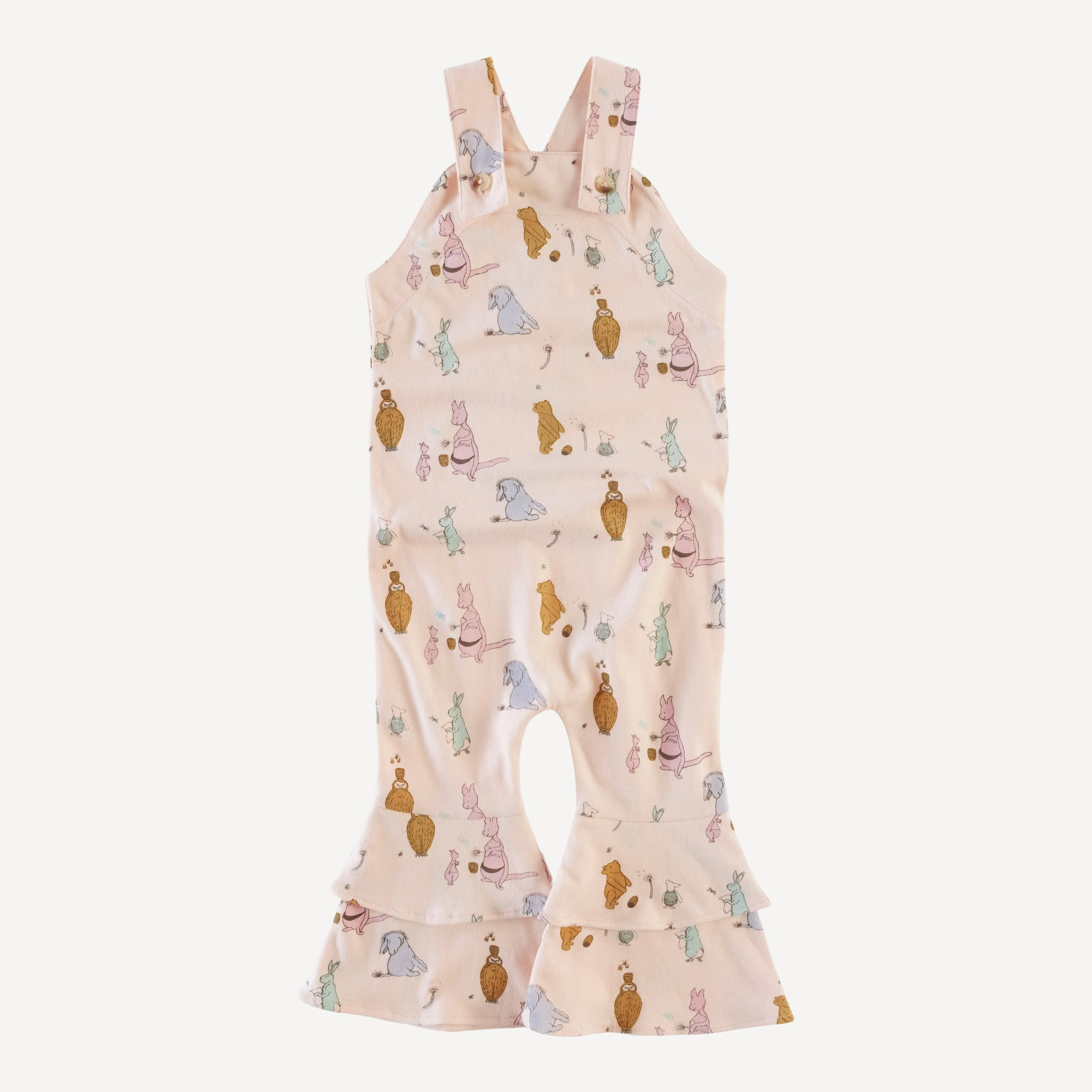 anne jumpsuit | peach pooh   friends | organic cotton jersey