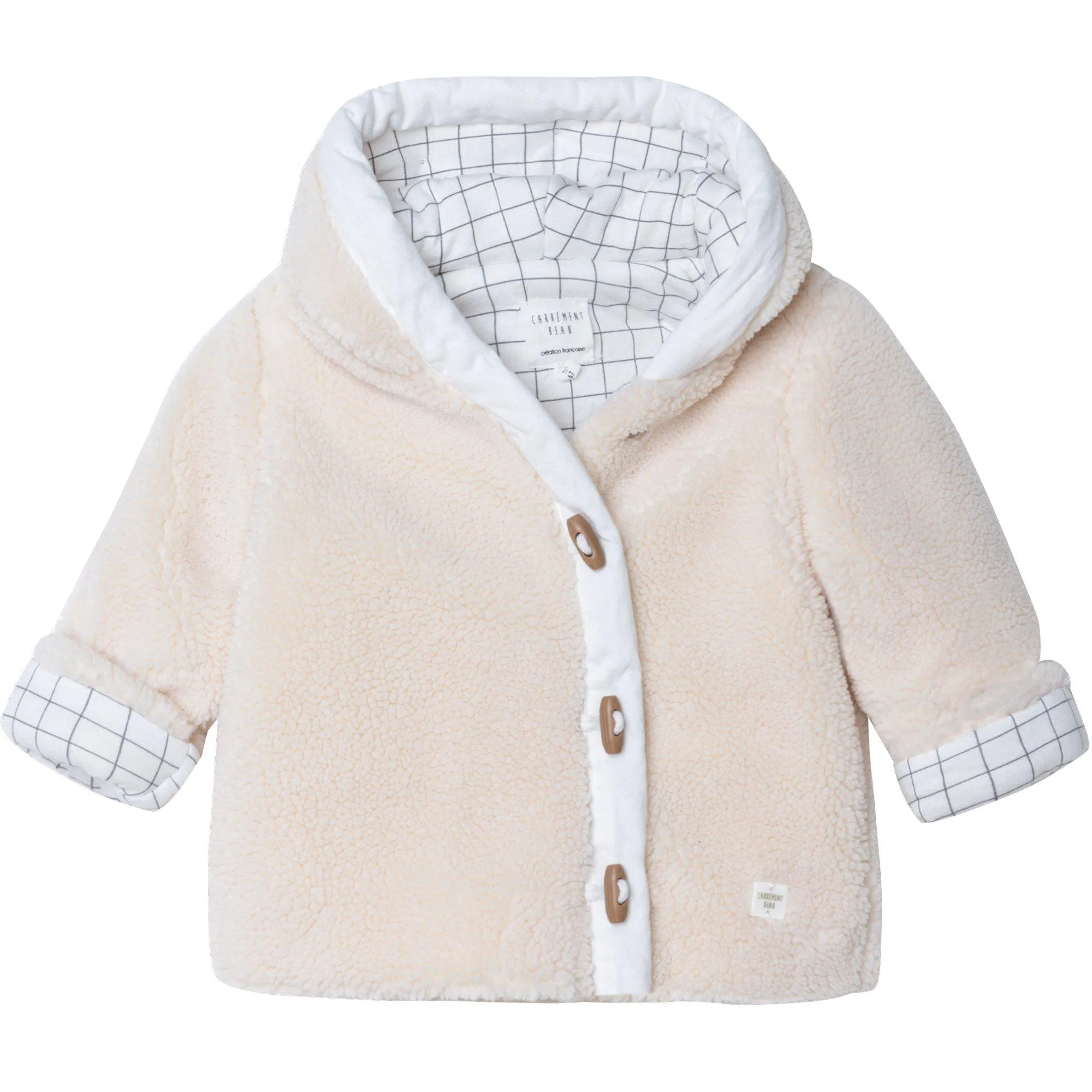 Baby Girls & Boys Faux Fur Hooded Jacket