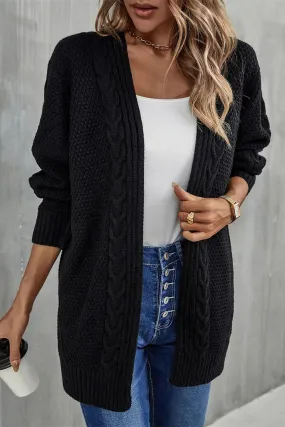 BerryBetty - Black Knitted Cardigan Sweater