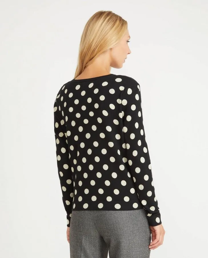 Black and Blonde Spotted Cardigan