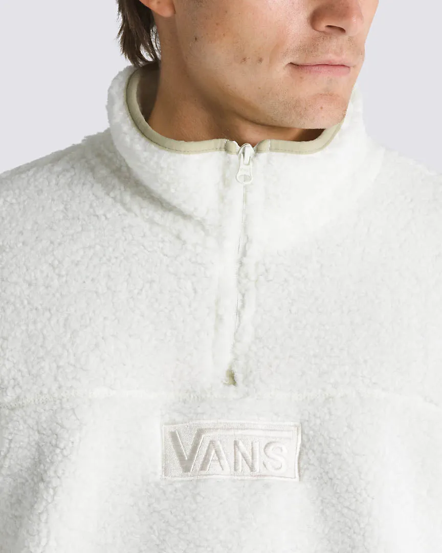 Boxed Sherpa Qzip Sweatshirt - Marshmallow