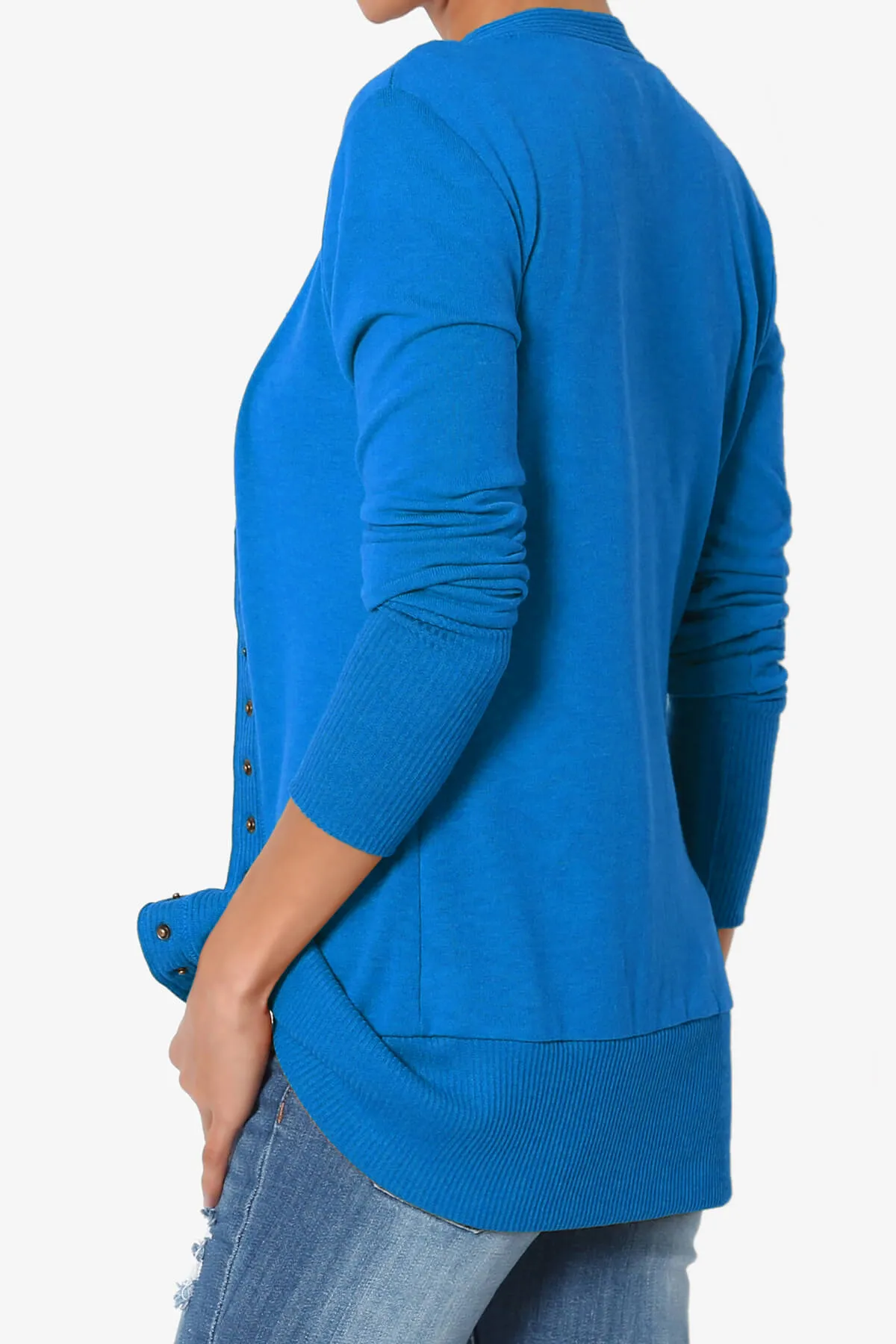 Braeden Snap Button V-Neck Cardigan