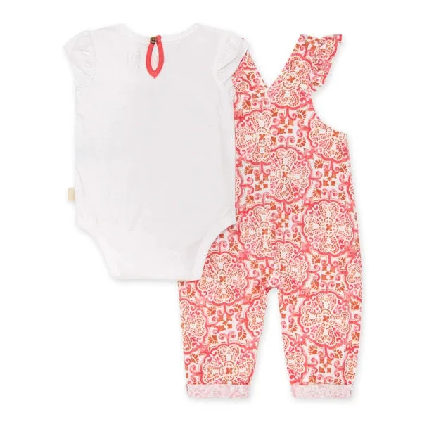 Burt's Bees Organic Baby Boho Tiles Jumpsuit & Bodysuit Set