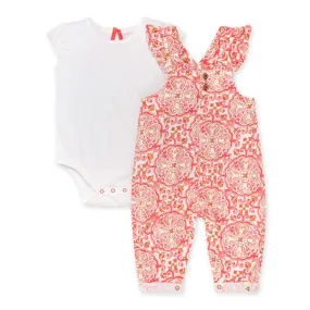 Burt's Bees Organic Baby Boho Tiles Jumpsuit & Bodysuit Set