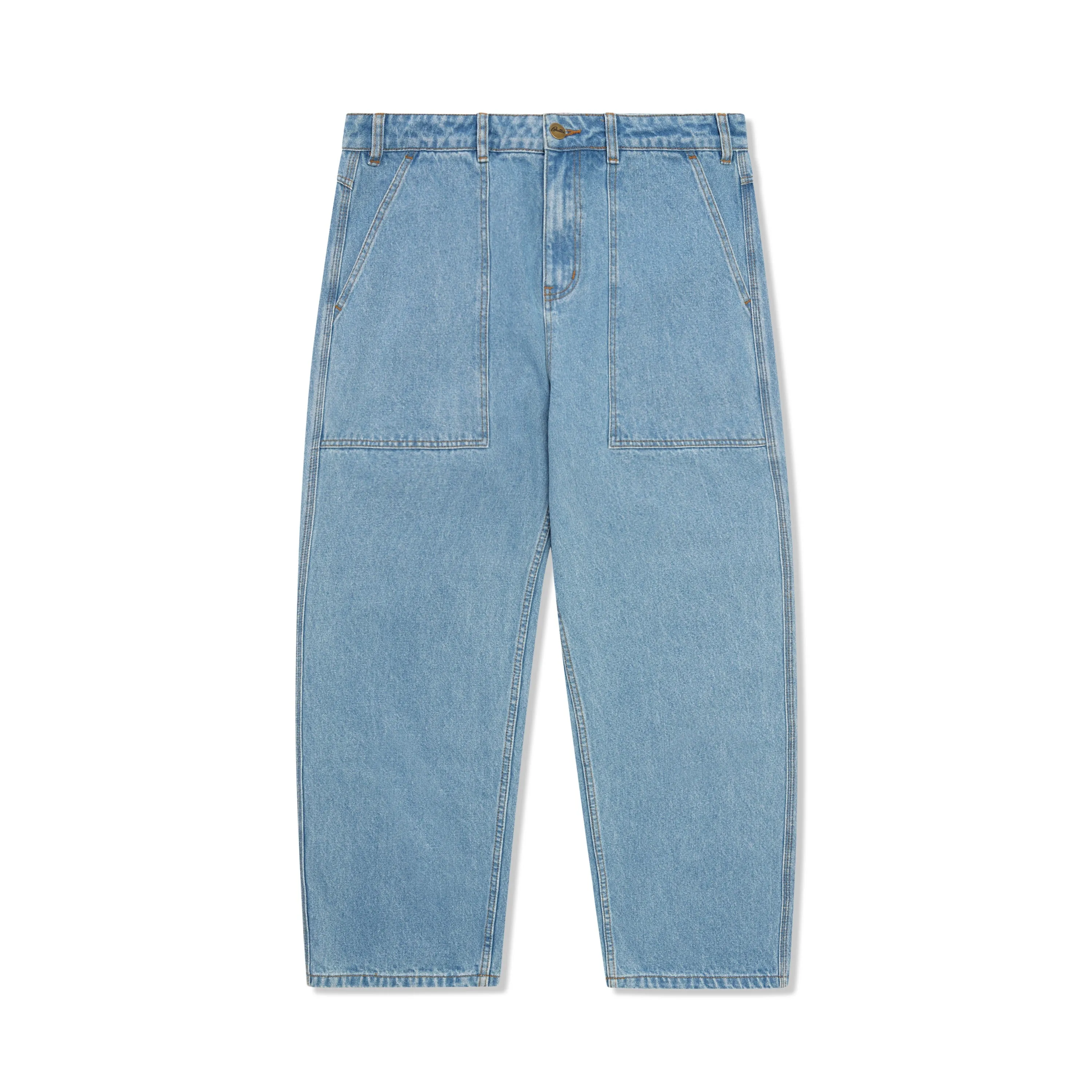 Butter Patch Pocket Denim Jeans: Washed Indigo