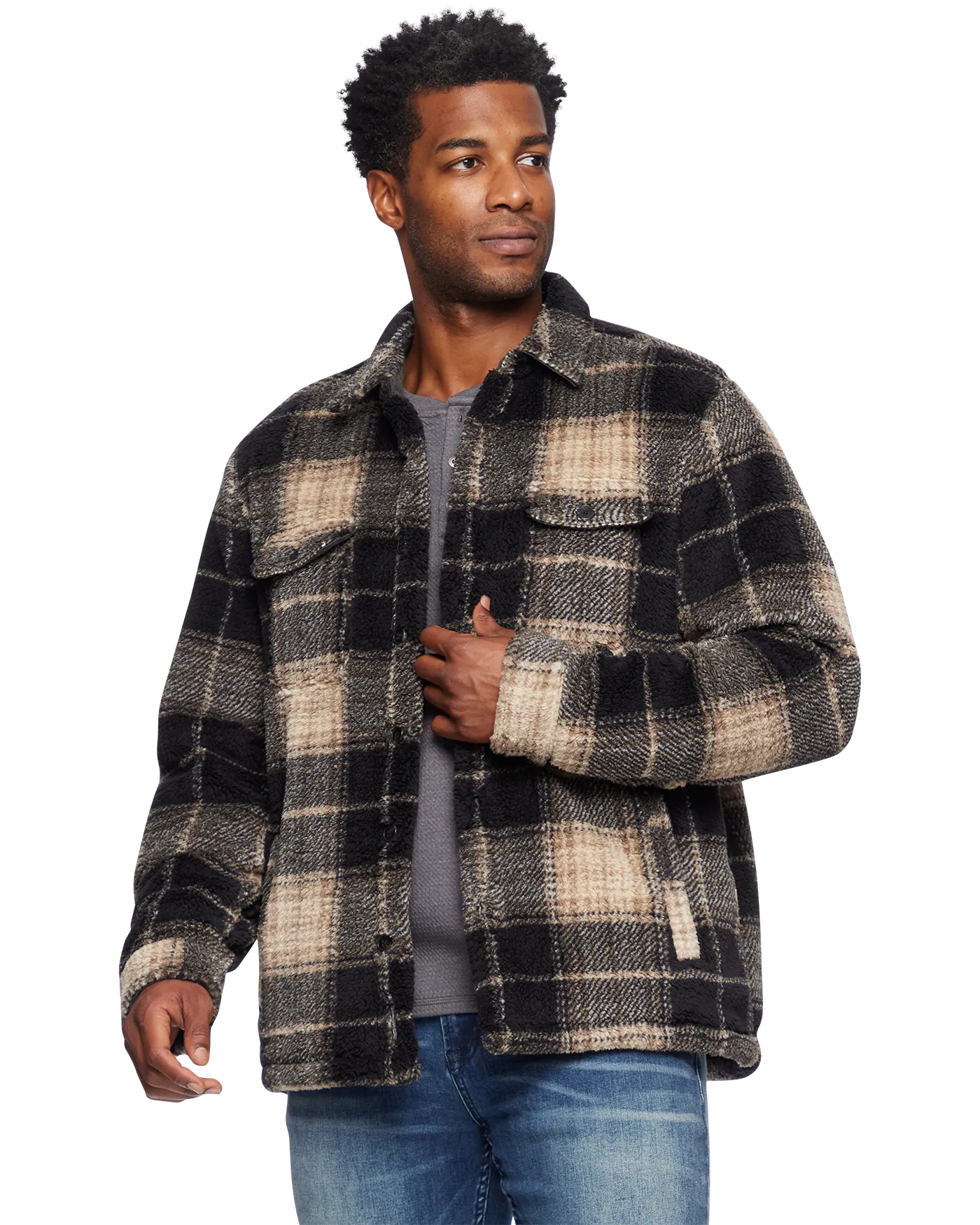 CARTER SHERPA SHIRT JACKET