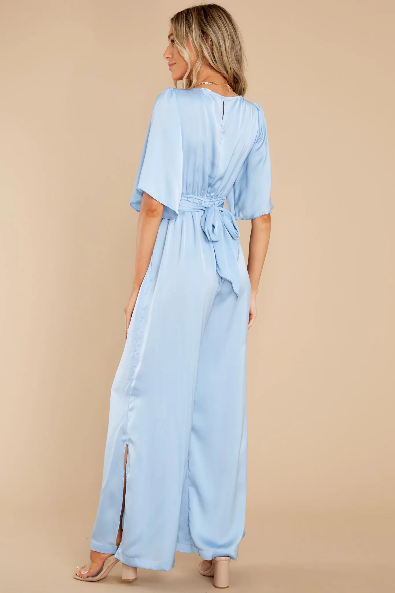 Charming Grace Light Blue Jumpsuit