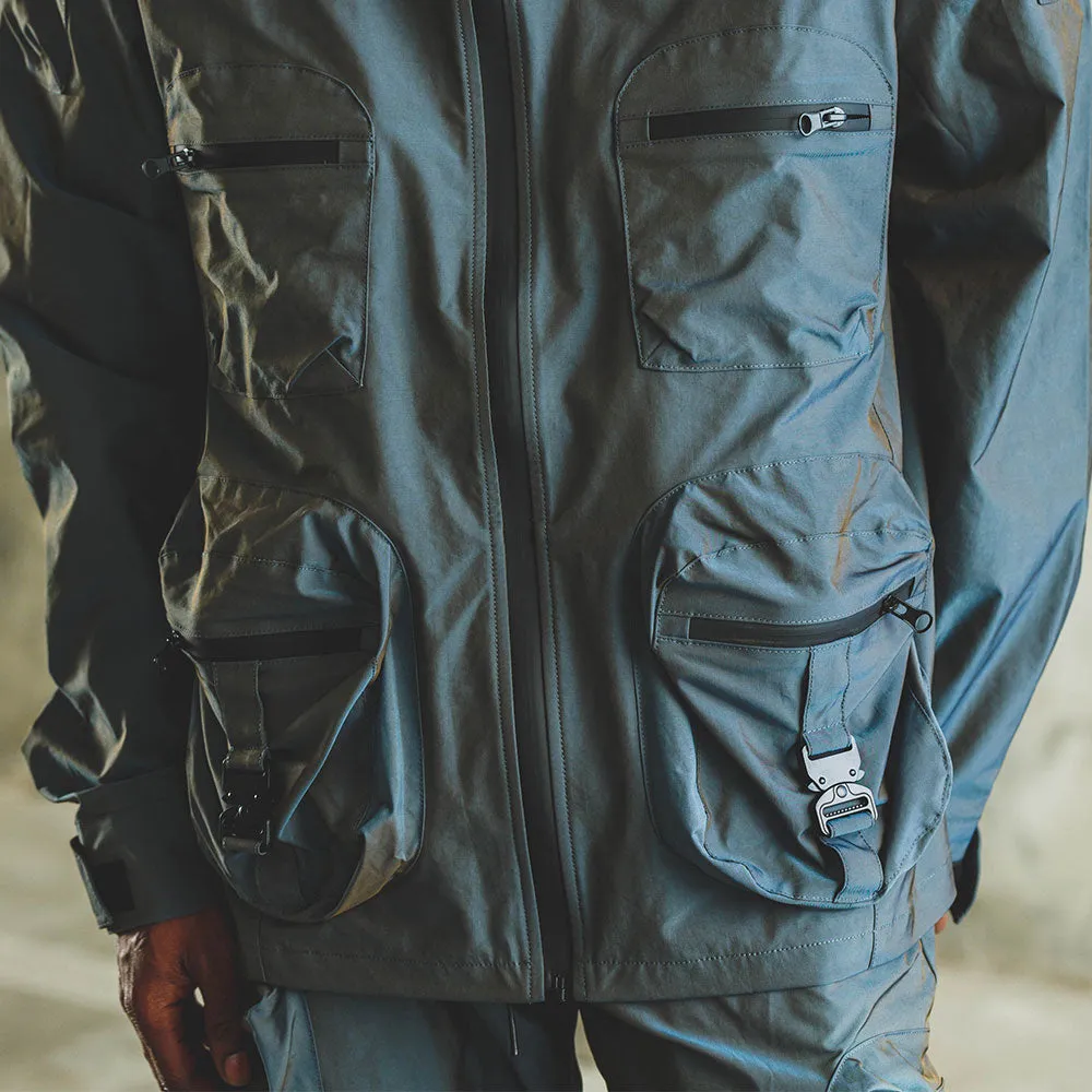 Combat Nylon Jacket Iridescent Steel