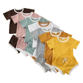 Dandy - Cotton Ribbed Baby Clothes Set Unisex 0-3Y