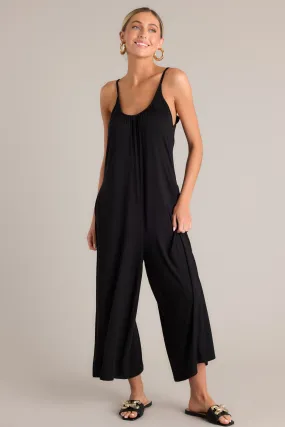 Days Off Black Wide Leg Jumpsuit