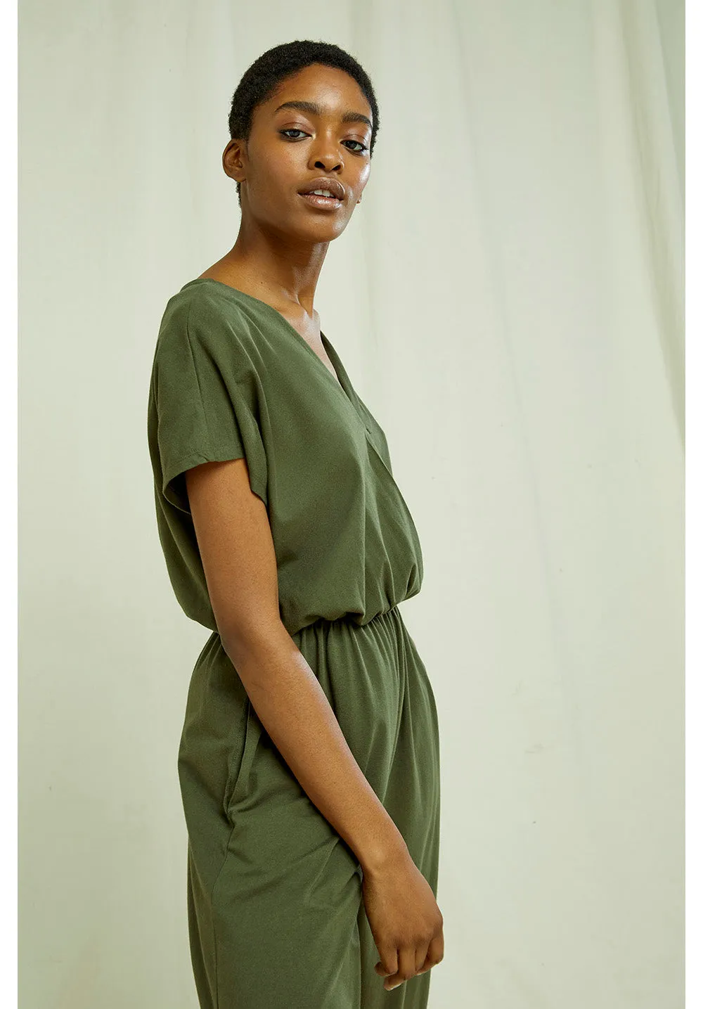 Evelyn Jumpsuit in Khaki