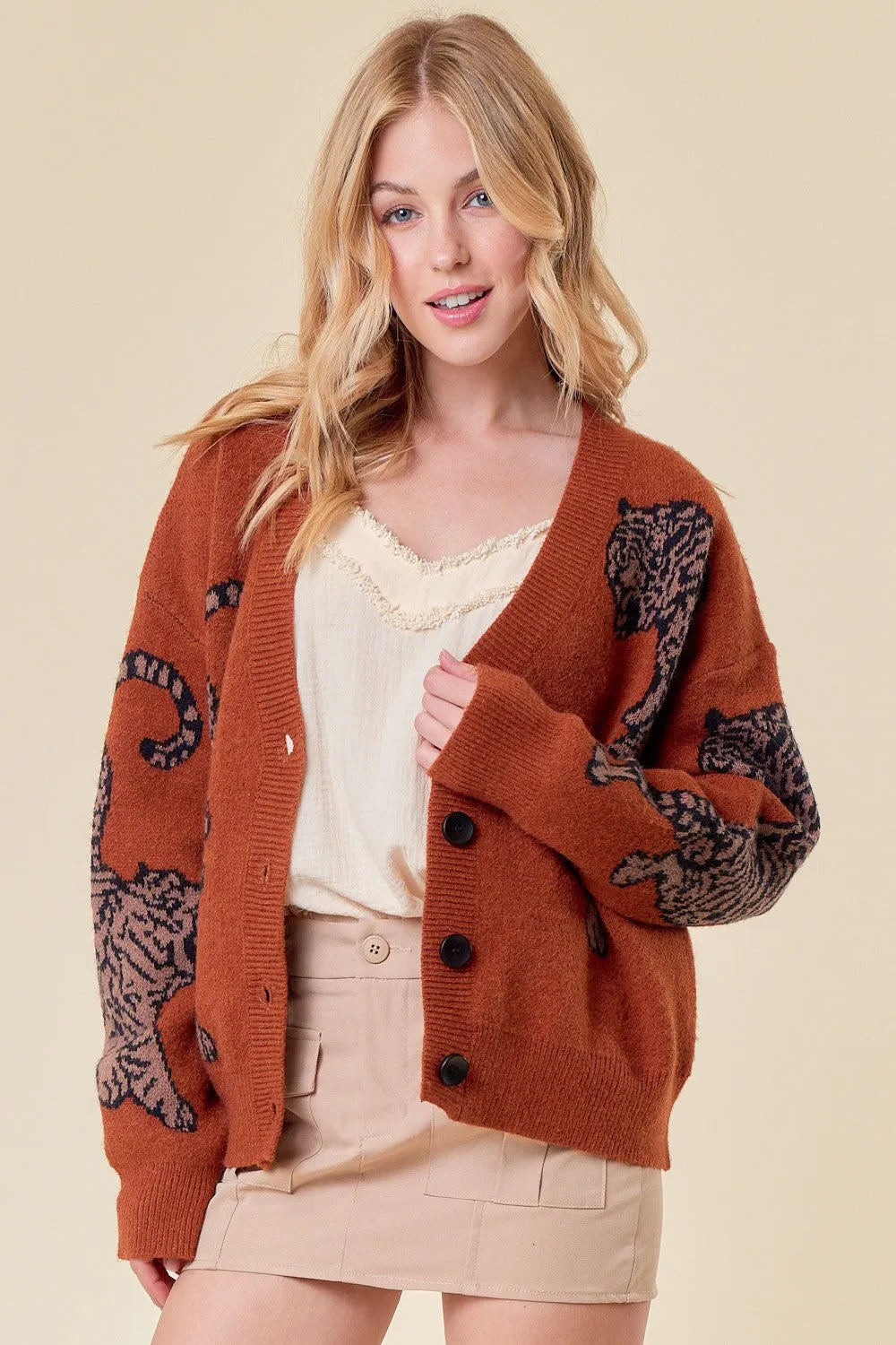 Eye Of The Tiger Sweater Cardigan