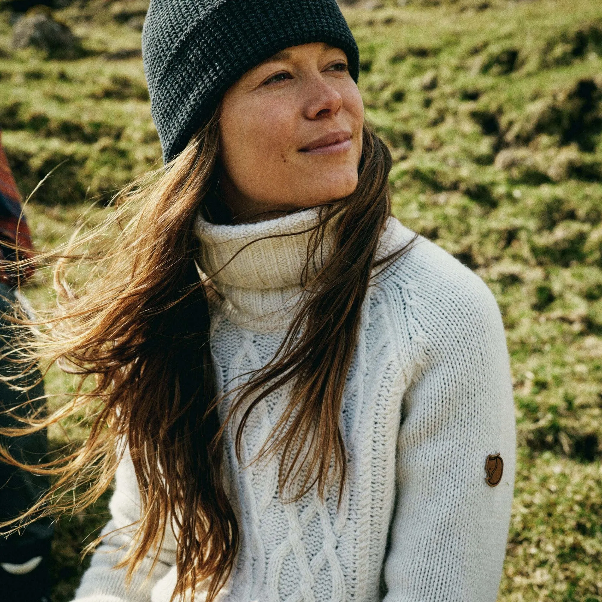 Fjällräven Övik Cable Knit Roller Neck W