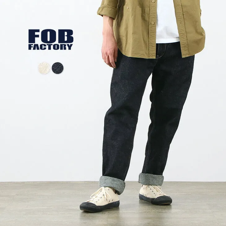 FOB FACTORY / F0496 Hemp denim work trousers