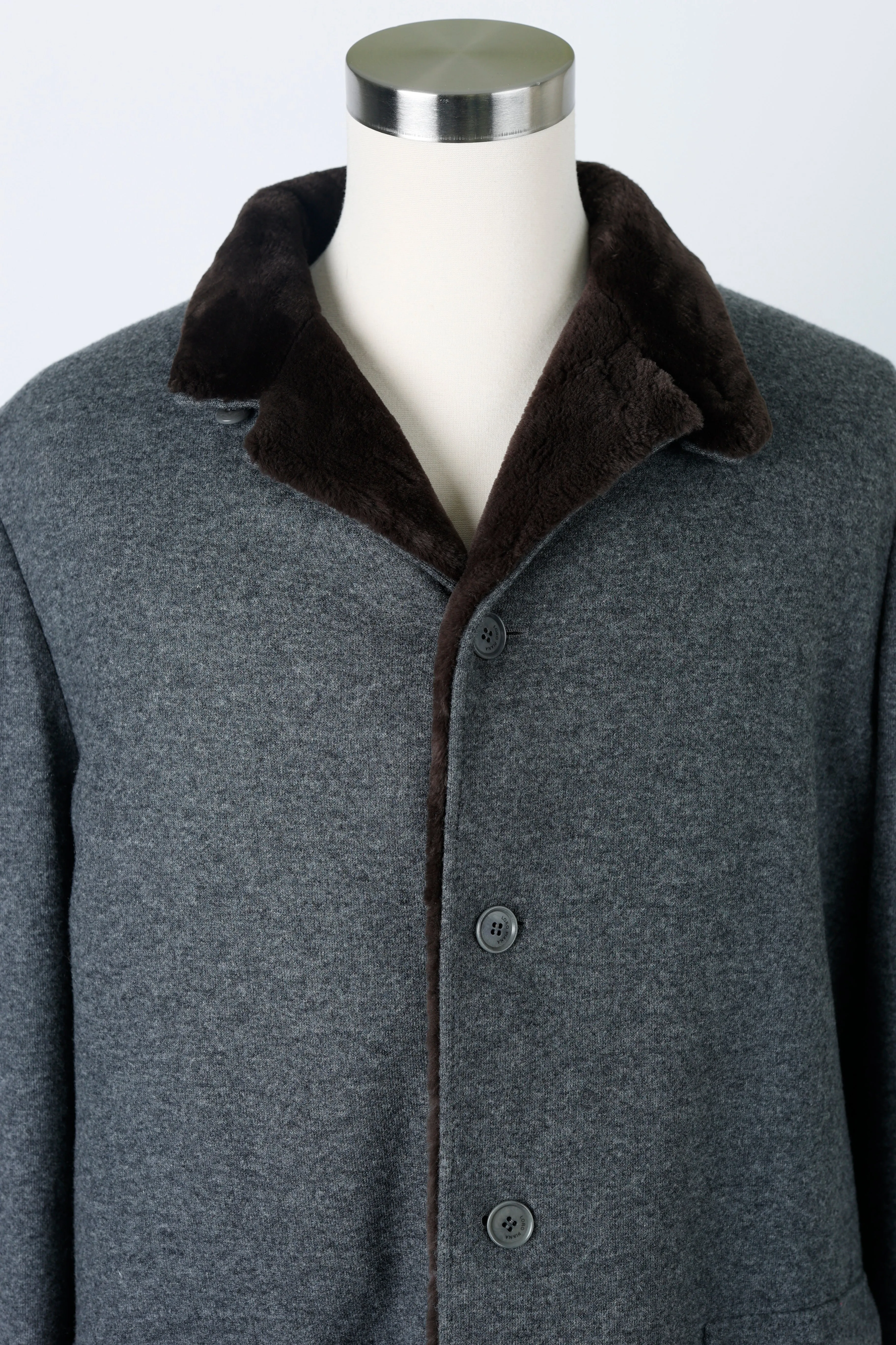 Fur Lined Cashmere Dress Coat