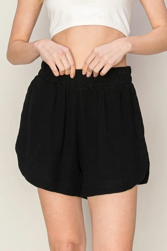 Gauze Flounce Shorts