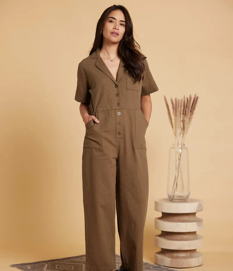 Gemini Jumpsuit - Teak