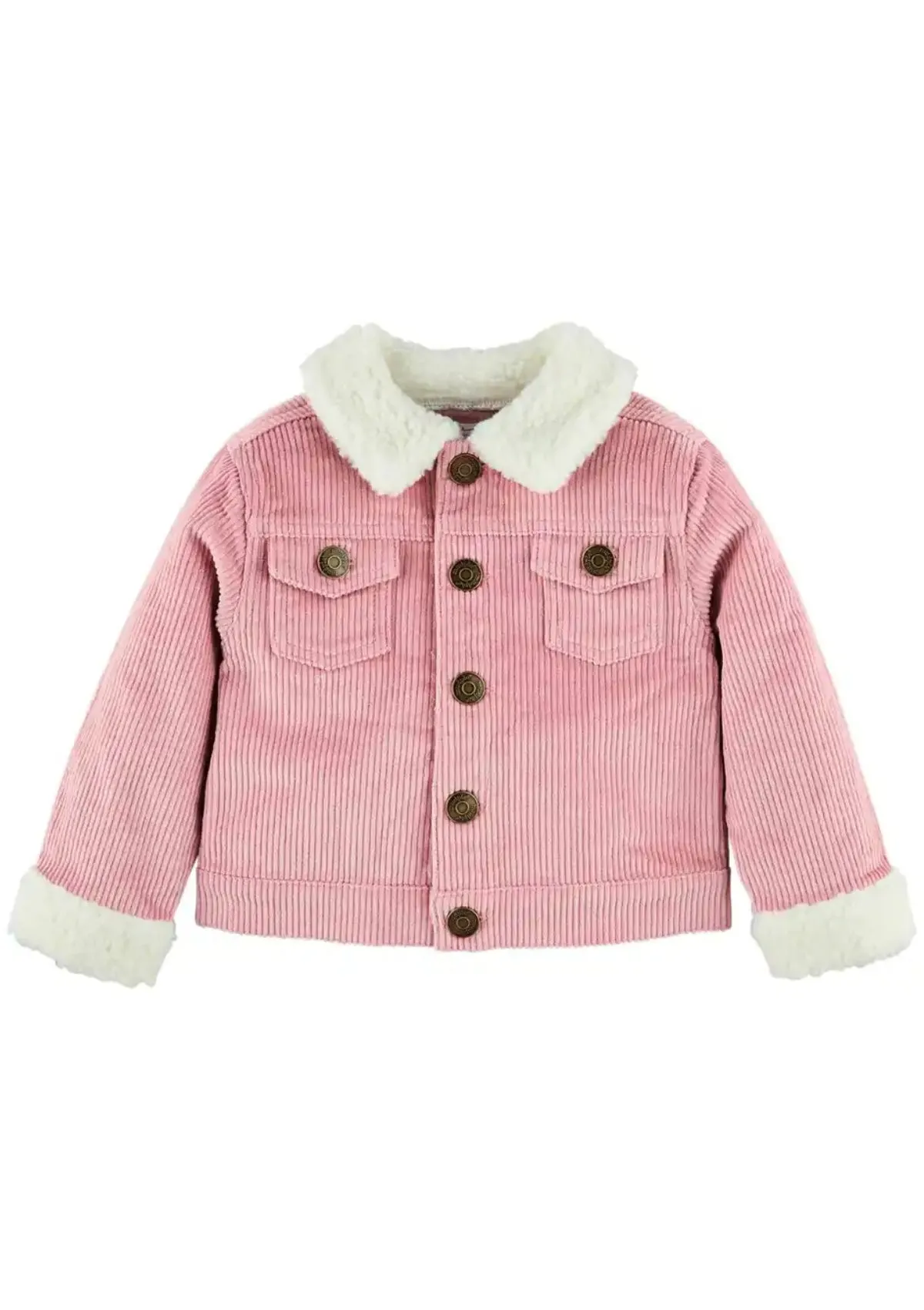 Girls' Cord Sherpa Jacket