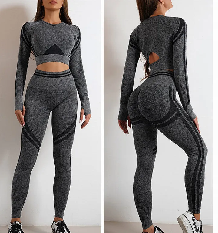 High-Waisted Seamless Yoga Pants & Slim Fit Workout Tops | Butt Lifting Leggings"