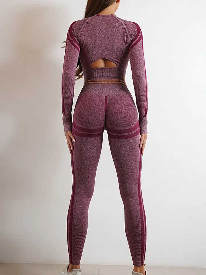 High-Waisted Seamless Yoga Pants & Slim Fit Workout Tops | Butt Lifting Leggings"