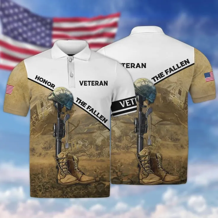 Honor The Fallen 3D Print On Shirt, Ugly Sweater For Veteran, Gift For Us Veteran