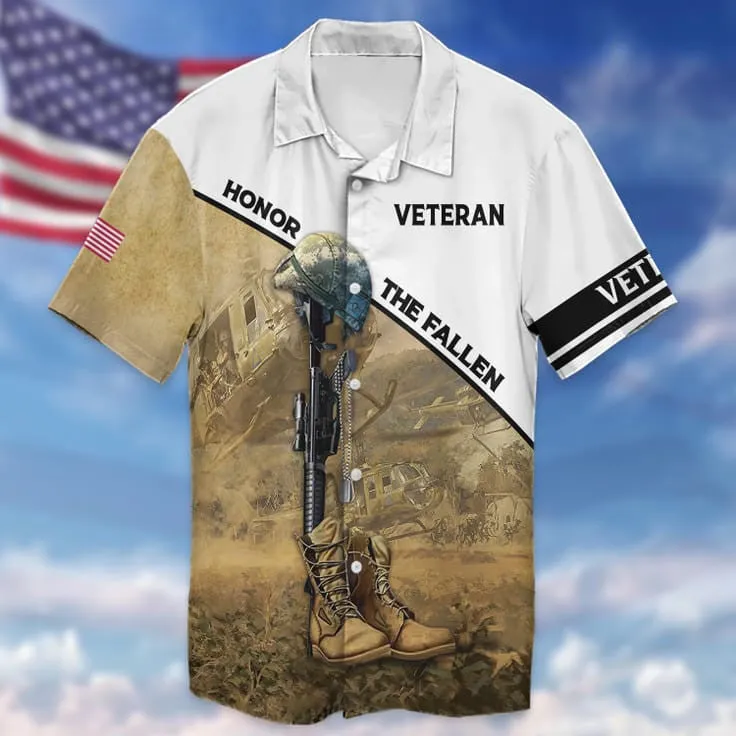 Honor The Fallen 3D Print On Shirt, Ugly Sweater For Veteran, Gift For Us Veteran