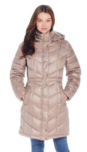 HOODED QUILTED PUFFER JACKET