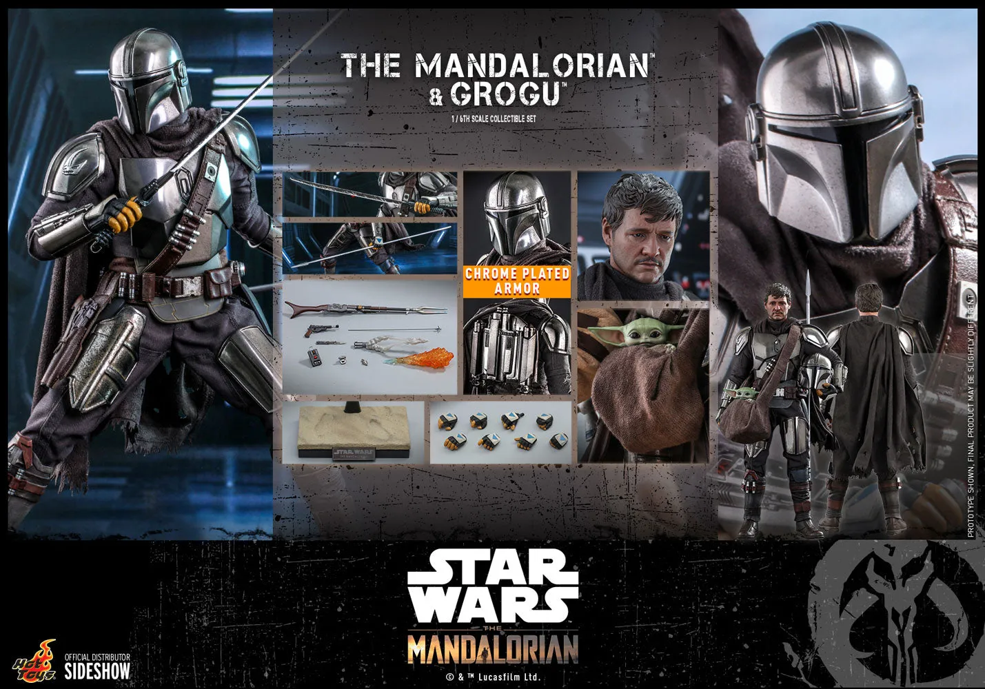 Hot Toys The Mandalorian™ and Grogu™