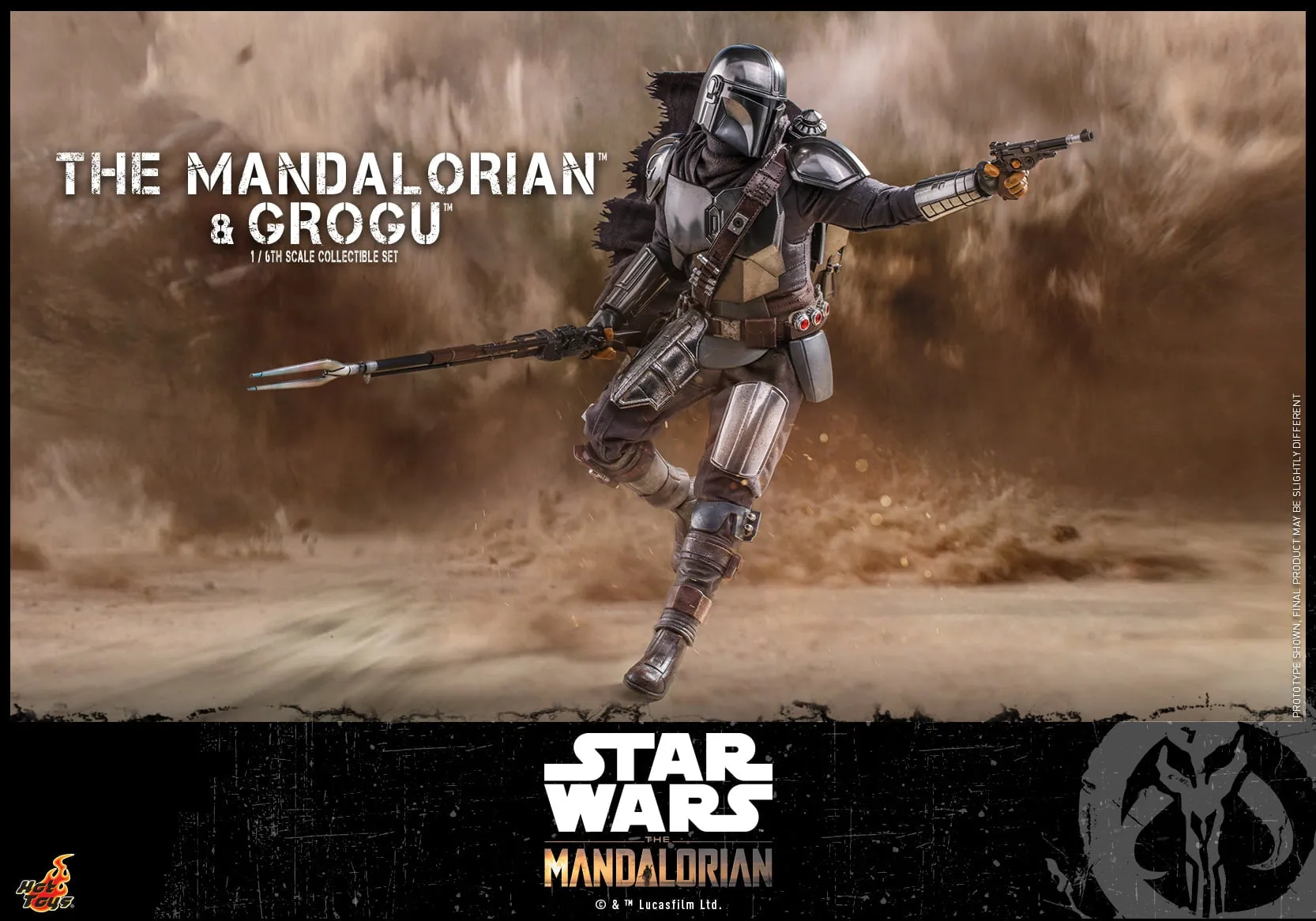 Hot Toys - TMS051 - Star Wars: The Mandalorian™ - 1/6th scale The Mandalorian™ and Grogu™ Collectible Set