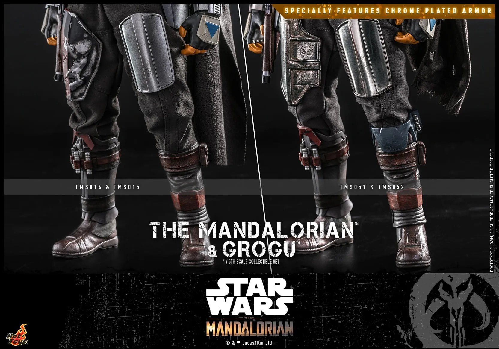 Hot Toys - TMS051 - Star Wars: The Mandalorian™ - 1/6th scale The Mandalorian™ and Grogu™ Collectible Set