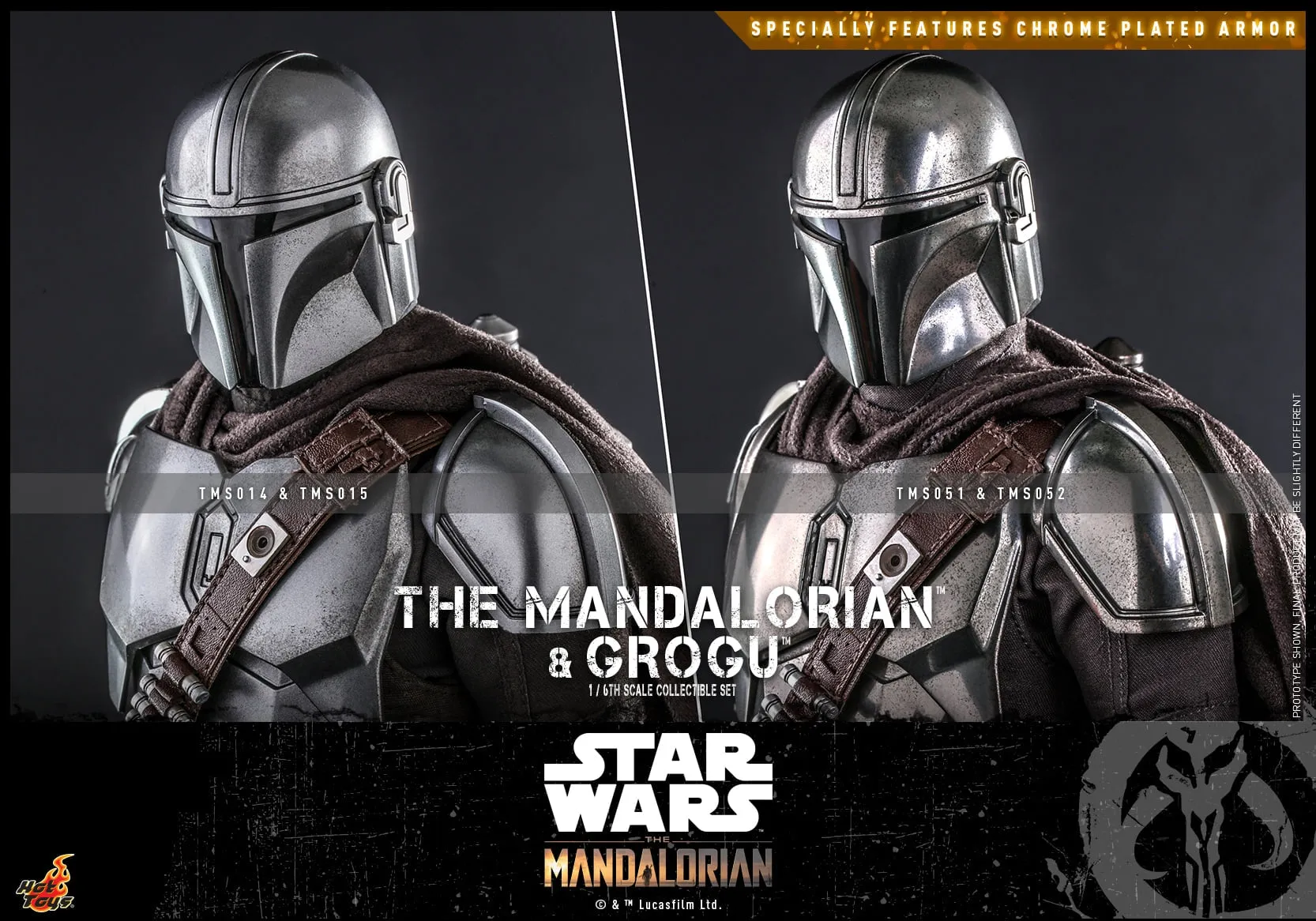 Hot Toys - TMS051 - Star Wars: The Mandalorian™ - 1/6th scale The Mandalorian™ and Grogu™ Collectible Set