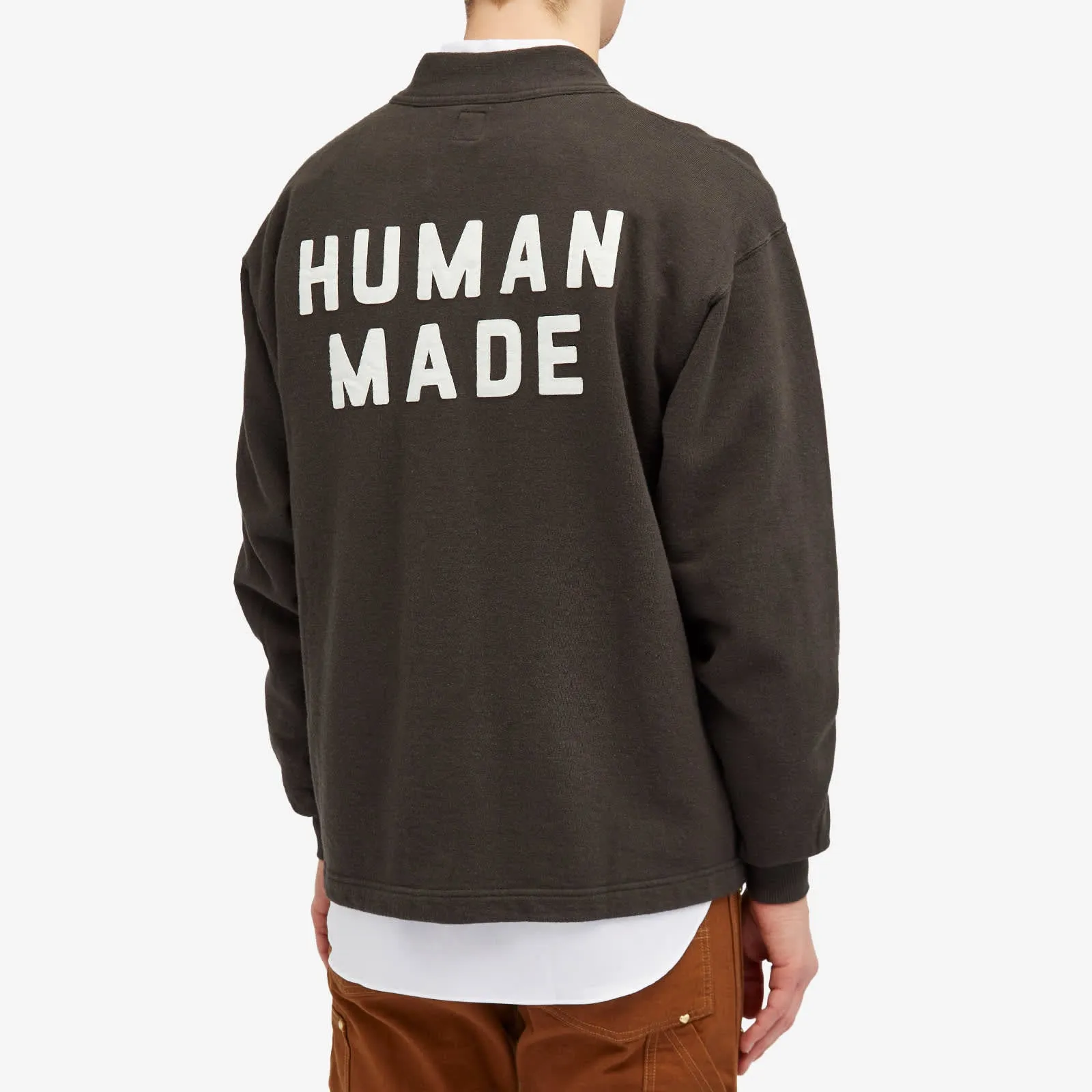 Human Made Crew Sweat Cardigan, black