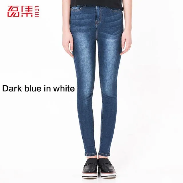 Jeans for women Jeans With High Waist  Jeans  Woman High Elastic plus size Women Jeans  femme washed casual skinny pencil  pants