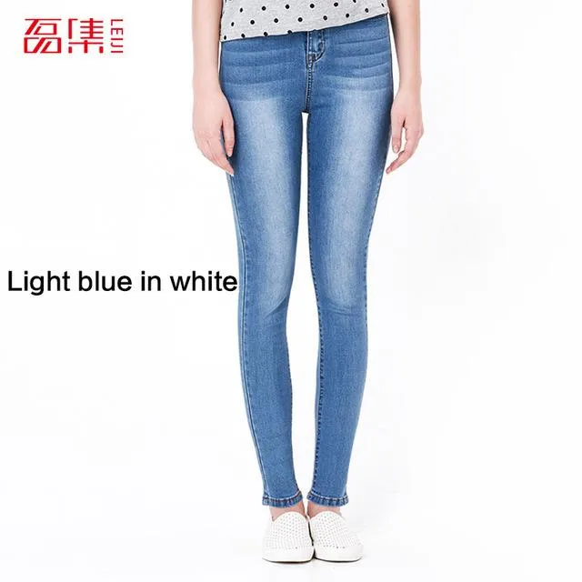 Jeans for women Jeans With High Waist  Jeans  Woman High Elastic plus size Women Jeans  femme washed casual skinny pencil  pants