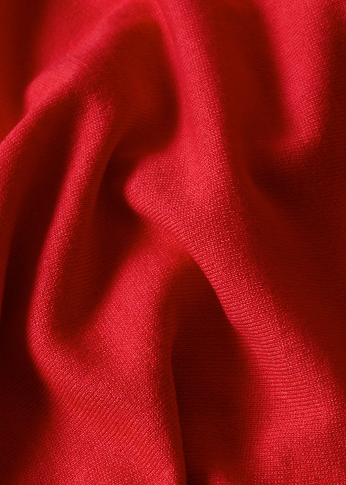 KASPAR longsleeve polo eco merino red